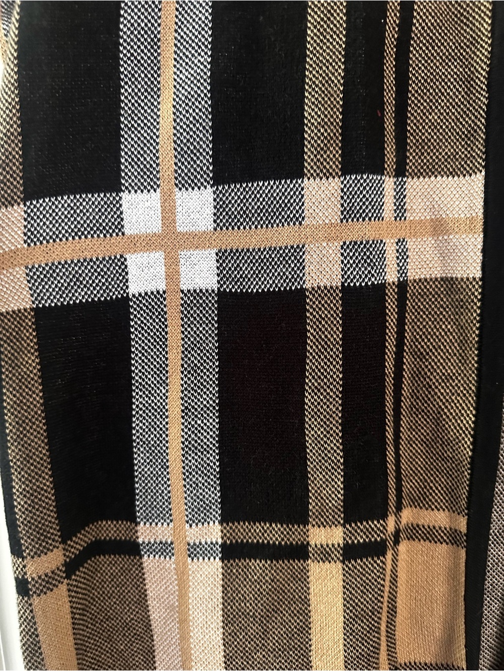Anne Kline Plaid Long Duster Coat with clasp - Picture 5 of 9
